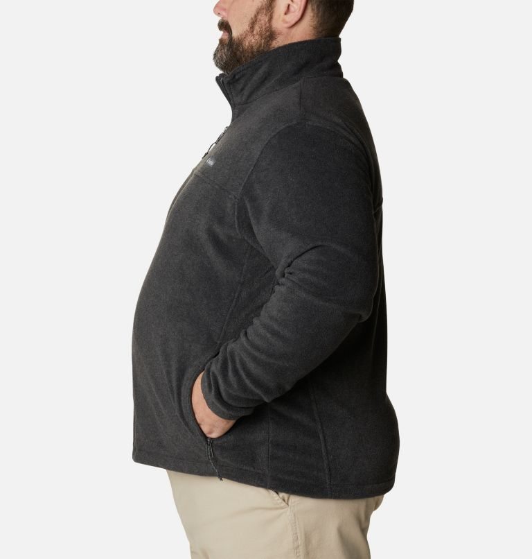 Men's Columbia Steens Mountain 2.0 Full Zip Fleece Jackets Black | Plus Size CA-F41L6